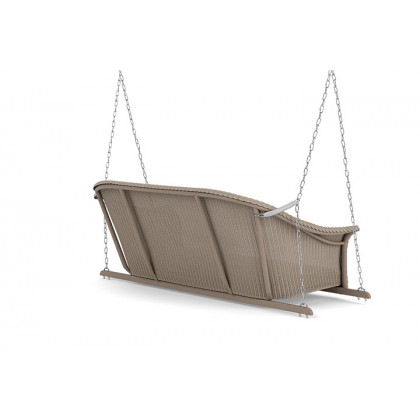Lloyd Flanders™ All Seasons Settee Swing with Padded Seat - French Beige