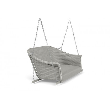 Lloyd Flanders™ All Seasons Settee Swing with Padded Seat - Platinum