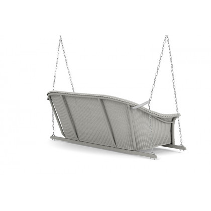 Lloyd Flanders™ All Seasons Settee Swing with Padded Seat - Platinum