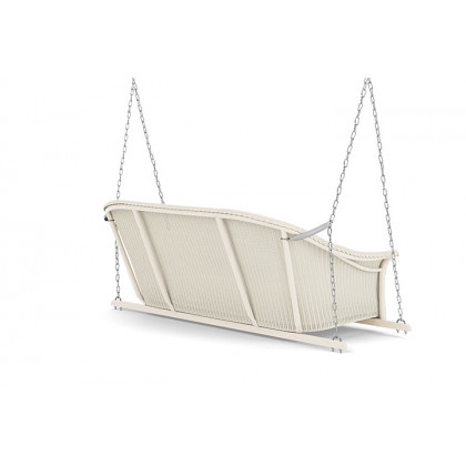 Lloyd Flanders™ All Seasons Settee Swing with Padded Seat - Ivory