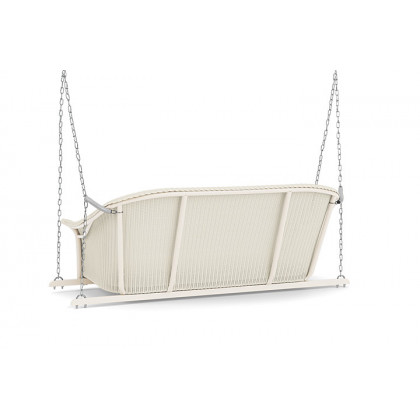 Lloyd Flanders™ All Seasons Settee Swing with Padded Seat - Ivory