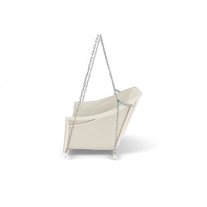Lloyd Flanders™ All Seasons Settee Swing with Padded Seat - Ivory