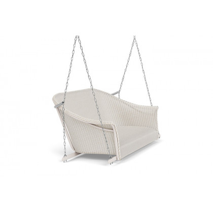 Lloyd Flanders™ All Seasons Settee Swing with Padded Seat - Antique White