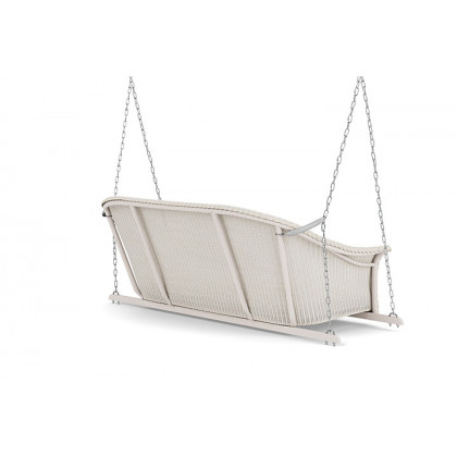 Lloyd Flanders™ All Seasons Settee Swing with Padded Seat - Antique White