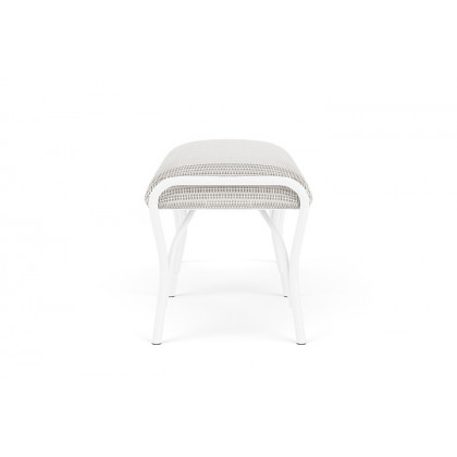 Lloyd Flanders™ All Seasons Settee Ottoman with Padded Seat - White