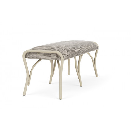 Lloyd Flanders™ All Seasons Settee Ottoman with Padded Seat - Linen