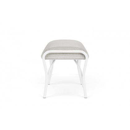 Lloyd Flanders™ All Seasons Settee Ottoman with Padded Seat - Matte White