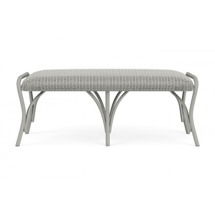 Lloyd Flanders - All Seasons Settee Ottoman with Padded Seat