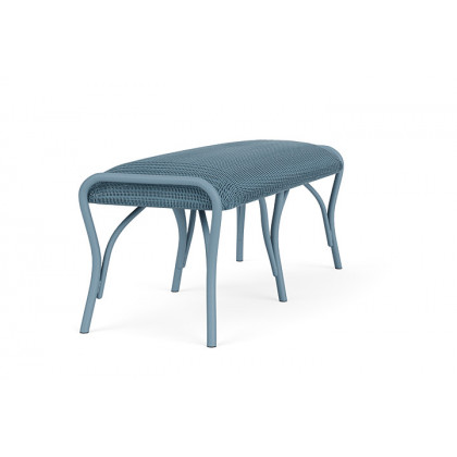 Lloyd Flanders™ All Seasons Settee Ottoman with Padded Seat - Stillwater