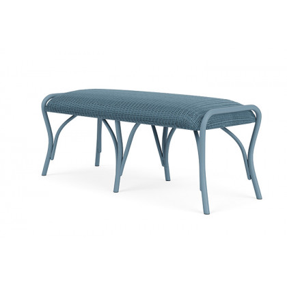 Lloyd Flanders™ All Seasons Settee Ottoman with Padded Seat - Stillwater