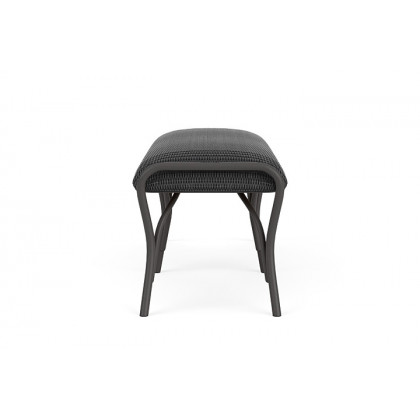 Lloyd Flanders™ All Seasons Settee Ottoman with Padded Seat - Charcoal