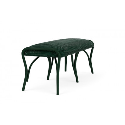 Lloyd Flanders™ All Seasons Settee Ottoman with Padded Seat - Woodland