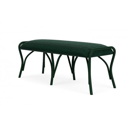 Lloyd Flanders™ All Seasons Settee Ottoman with Padded Seat - Woodland