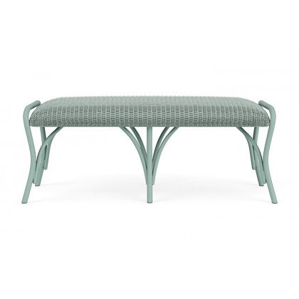 Lloyd Flanders - All Seasons Settee Ottoman with Padded Seat
