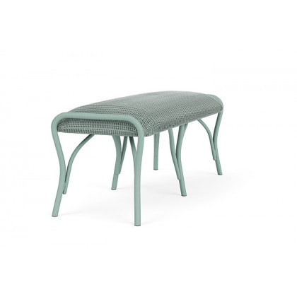 Lloyd Flanders™ All Seasons Settee Ottoman with Padded Seat - Sea Glass