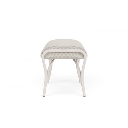 Lloyd Flanders™ All Seasons Settee Ottoman with Padded Seat - Antique White