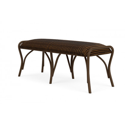 Lloyd Flanders™ All Seasons Settee Ottoman with Padded Seat - Mink