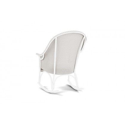 Lloyd Flanders™ All Seasons High Back Porch Rocker with Padded Seat - White