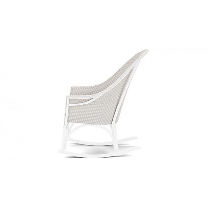 Lloyd Flanders™ All Seasons High Back Porch Rocker with Padded Seat - White