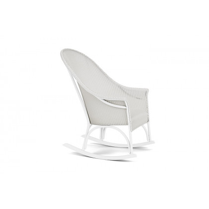 Lloyd Flanders™ All Seasons High Back Porch Rocker with Padded Seat - Matte White