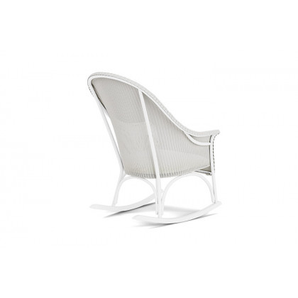 Lloyd Flanders™ All Seasons High Back Porch Rocker with Padded Seat - Matte White