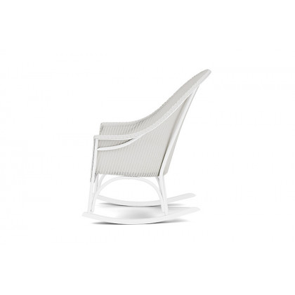 Lloyd Flanders™ All Seasons High Back Porch Rocker with Padded Seat - Matte White