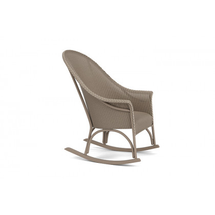Lloyd Flanders™ All Seasons High Back Porch Rocker with Padded Seat - French Beige