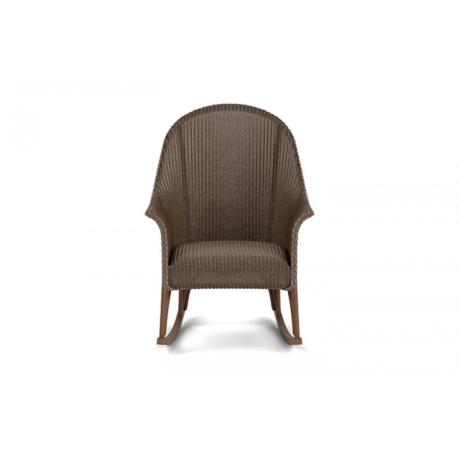 Lloyd Flanders™ All Seasons High Back Porch Rocker with Padded Seat - Bark