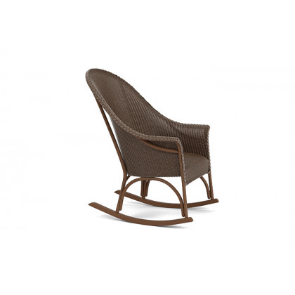 Lloyd Flanders™ All Seasons High Back Porch Rocker with Padded Seat - Bark