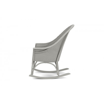 Lloyd Flanders™ All Seasons High Back Porch Rocker with Padded Seat - Platinum