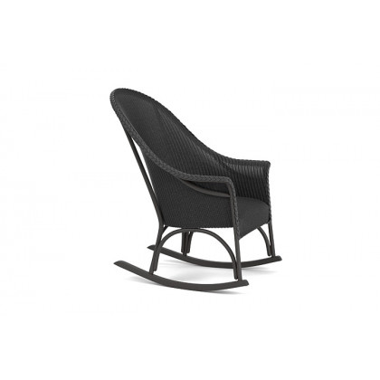 Lloyd Flanders™ All Seasons High Back Porch Rocker with Padded Seat - Charcoal