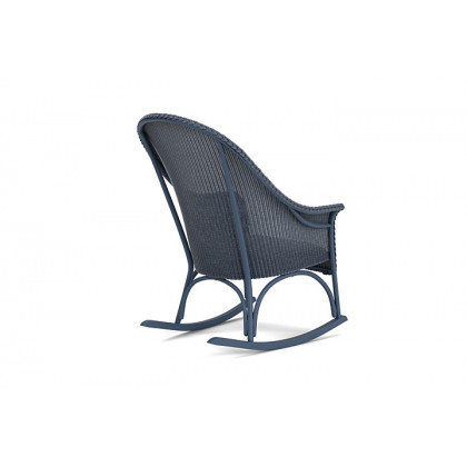 Lloyd Flanders™ All Seasons High Back Porch Rocker with Padded Seat - Denim Blue