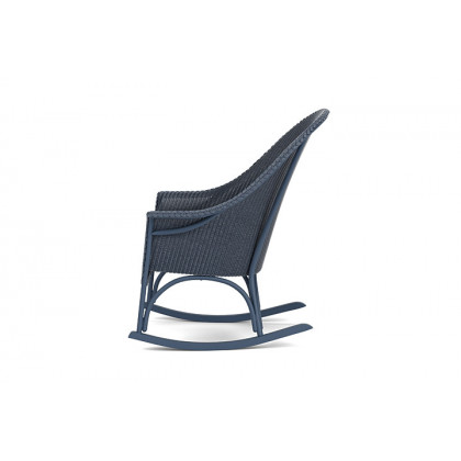 Lloyd Flanders™ All Seasons High Back Porch Rocker with Padded Seat - Denim Blue
