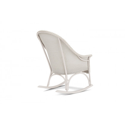 Lloyd Flanders™ All Seasons High Back Porch Rocker with Padded Seat - Antique White