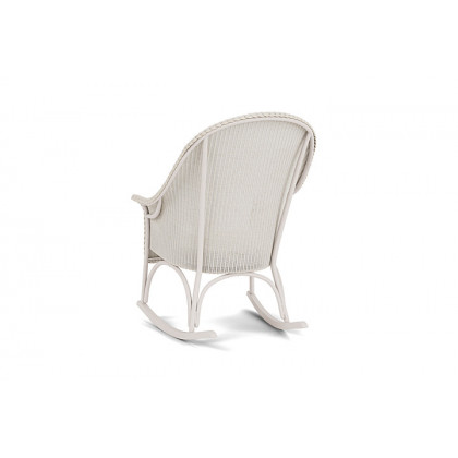 Lloyd Flanders™ All Seasons High Back Porch Rocker with Padded Seat - Antique White