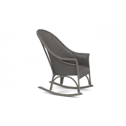 Lloyd Flanders™ All Seasons High Back Porch Rocker with Padded Seat - Pewter