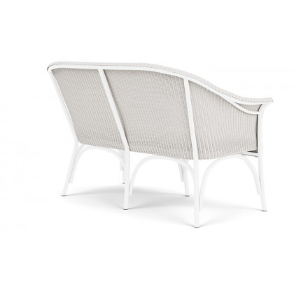 Lloyd Flanders™ All Seasons Settee with Padded Seat - White