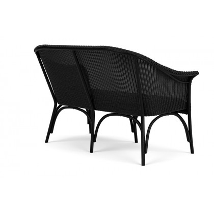 Lloyd Flanders™ All Seasons Settee with Padded Seat - Ebony