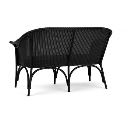 Lloyd Flanders™ All Seasons Settee with Padded Seat - Ebony