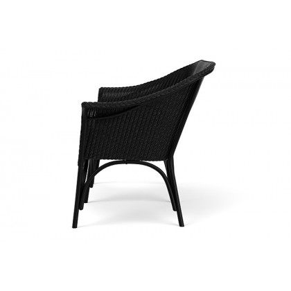 Lloyd Flanders™ All Seasons Settee with Padded Seat - Ebony