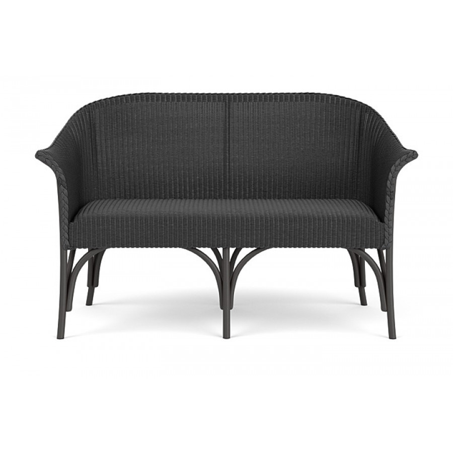 Lloyd Flanders™ All Seasons Settee with Padded Seat - Charcoal