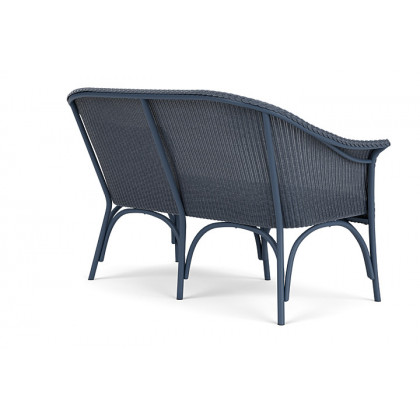 Lloyd Flanders™ All Seasons Settee with Padded Seat - Denim Blue
