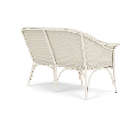 Lloyd Flanders™ All Seasons Settee with Padded Seat - Ivory