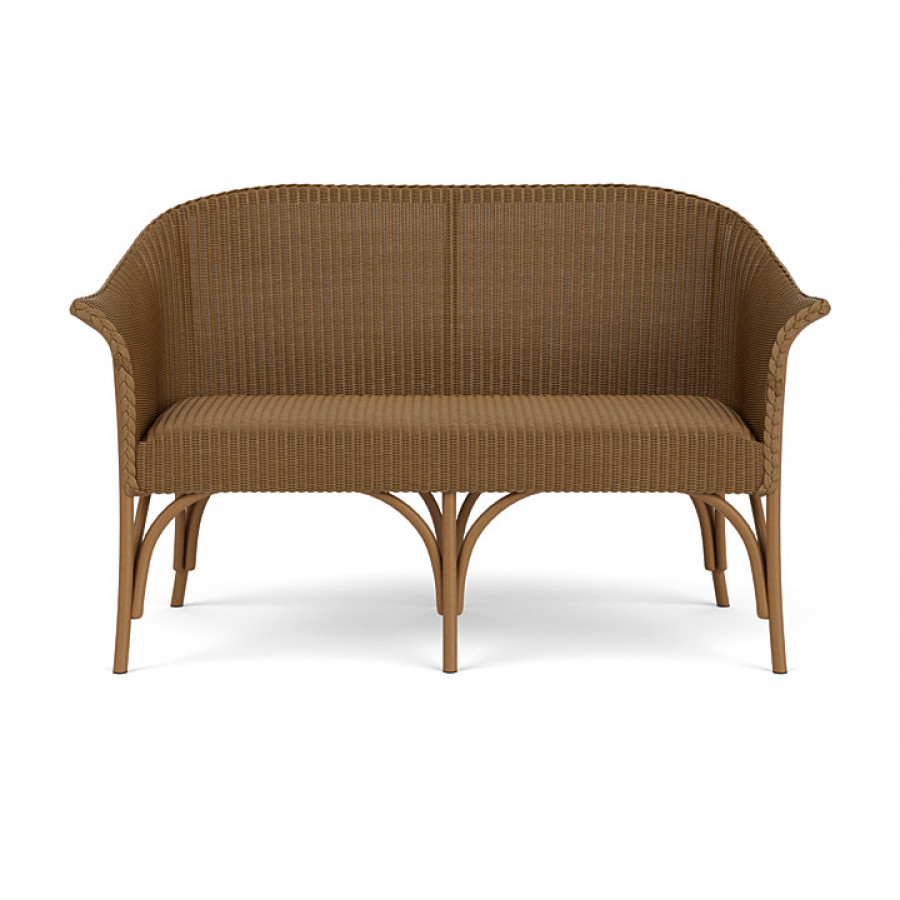 Lloyd Flanders™ All Seasons Settee with Padded Seat - Hickory
