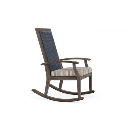Lloyd Flanders™ Frontier High Back Porch Rocker - Denim Blue