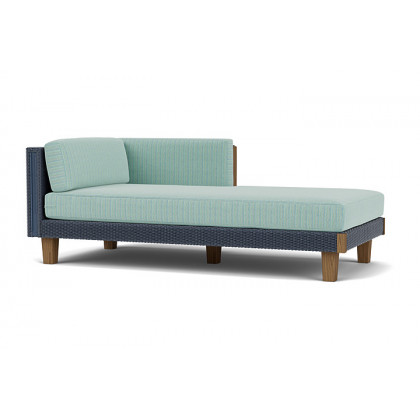 Lloyd Flanders™ Catalina Left Arm Chaise - Denim Blue