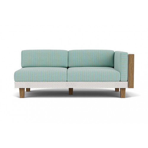 Lloyd Flanders™ Catalina Left Arm Loveseat - White