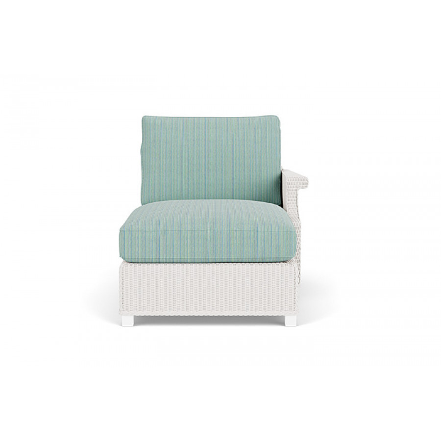 Lloyd Flanders™ Hamptons Left Arm Chaise - White