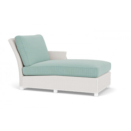 Lloyd Flanders™ Hamptons Left Arm Chaise - White