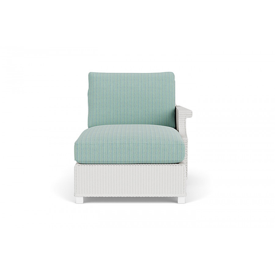 Lloyd Flanders™ Hamptons Left Arm Chaise - Matte White